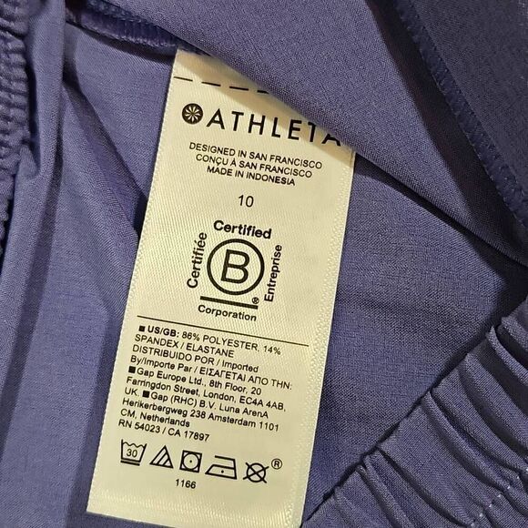 Athleta Size 10 NWOT Womens Arrival Straight Leg Ankle Lounge Pants Adonis Blue - Picture 5 of 11